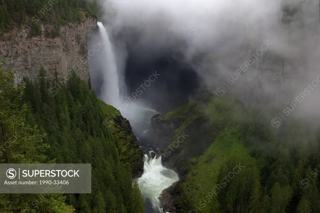 Helmcken Falls in Wells Gray Park in British Columbia Canada
