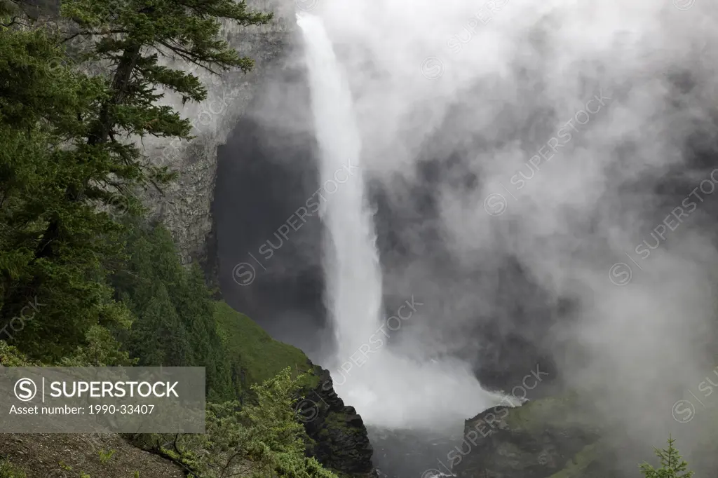 Helmcken Falls in Wells Gray Park in British Columbia Canada