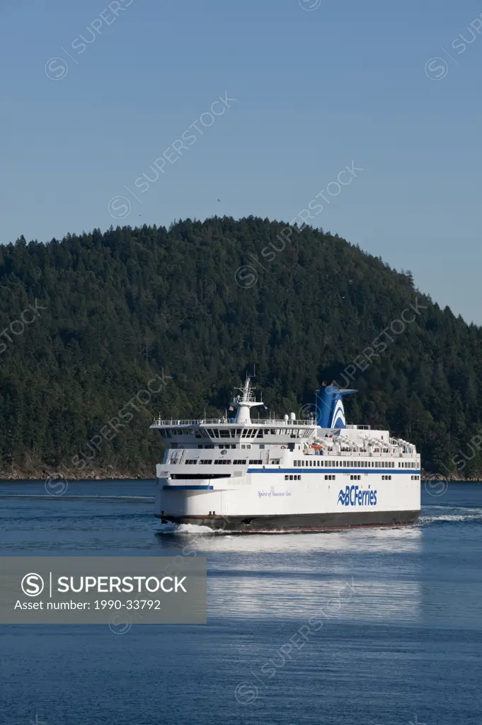 BC Ferry transit Active Pass, Gulf Islands, British Columbia , Canada