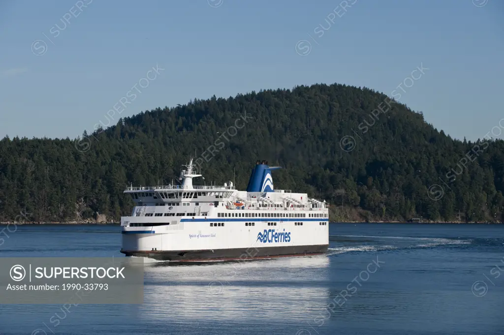 BC Ferry transit Active Pass, Gulf Islands, British Columbia , Canada