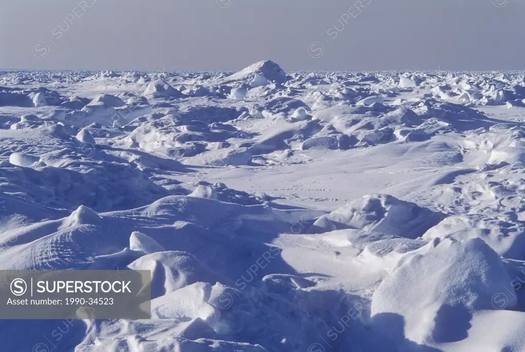 rough multi_year ice of Arctic Ocean off the north coast of Canada near Ellesmere Island, Nunavut, Canada