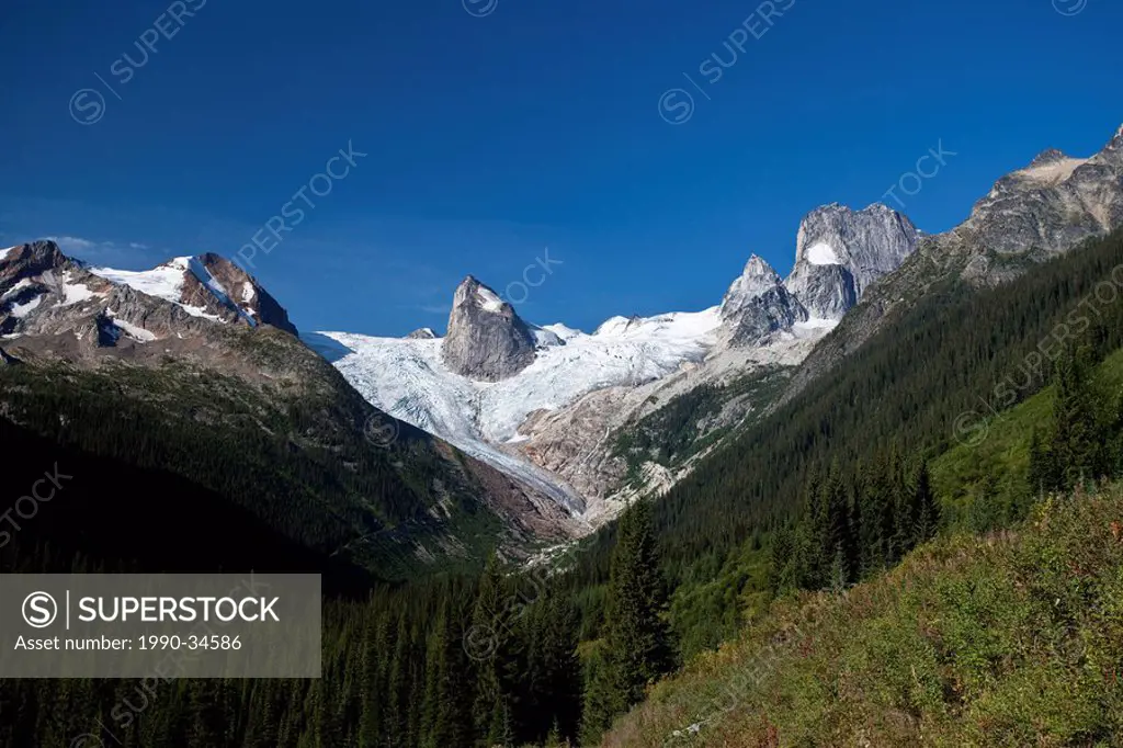Hounds Tooth and the Bugaboo Glacier in Bugaboo Glacier Provincial Park, British Columbia, Canada
