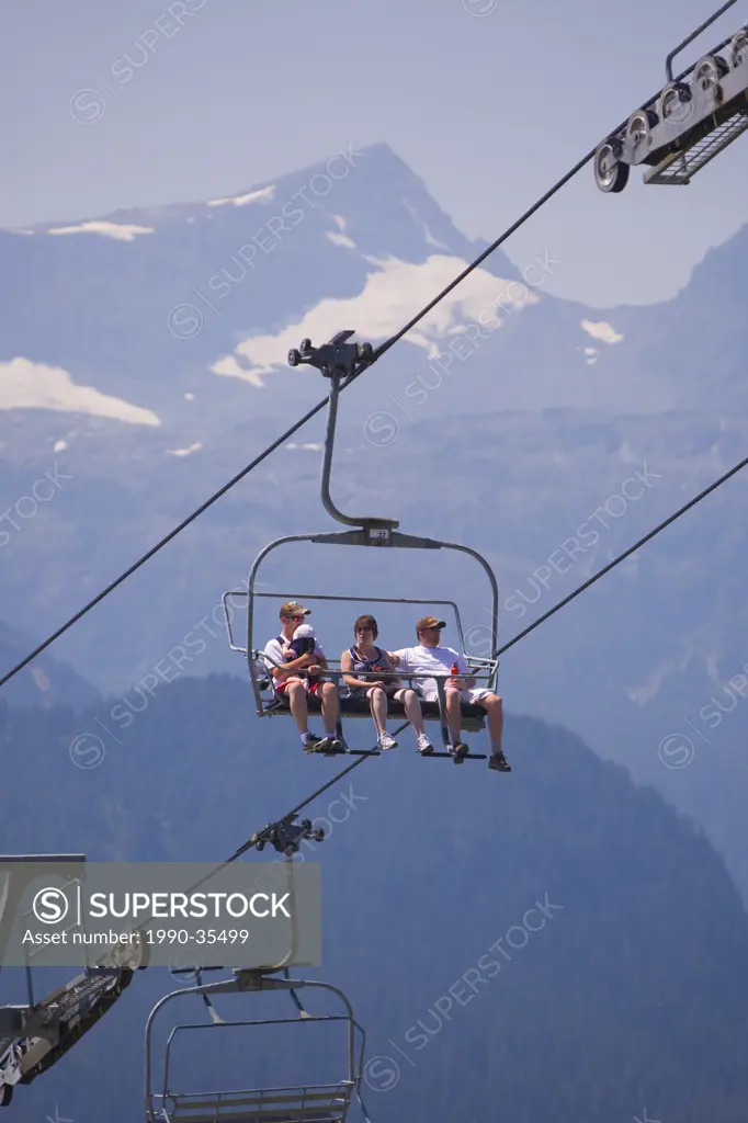 The Eagle chairlift at Mount Washington, The Comox Valley, Vancouver Island, British Columbia, Canada.