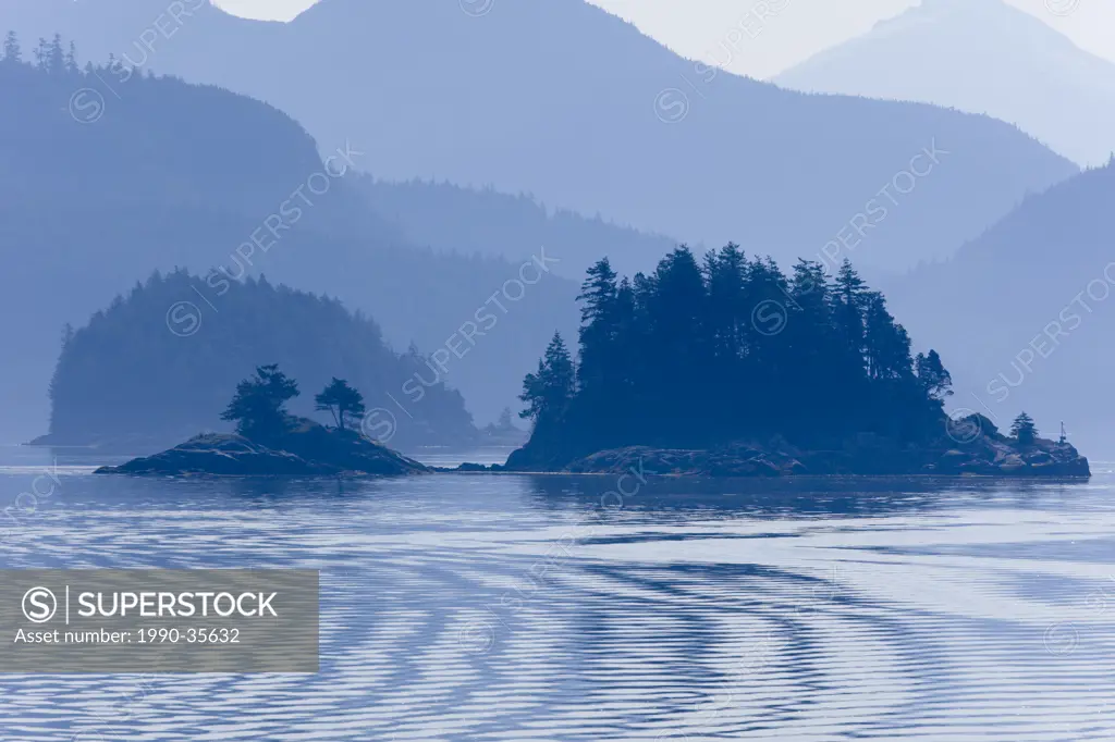 Broughton Archipelago on British Columbia´s central coast. Broughton Archipelago, Central Coast British Columbia, Canada.