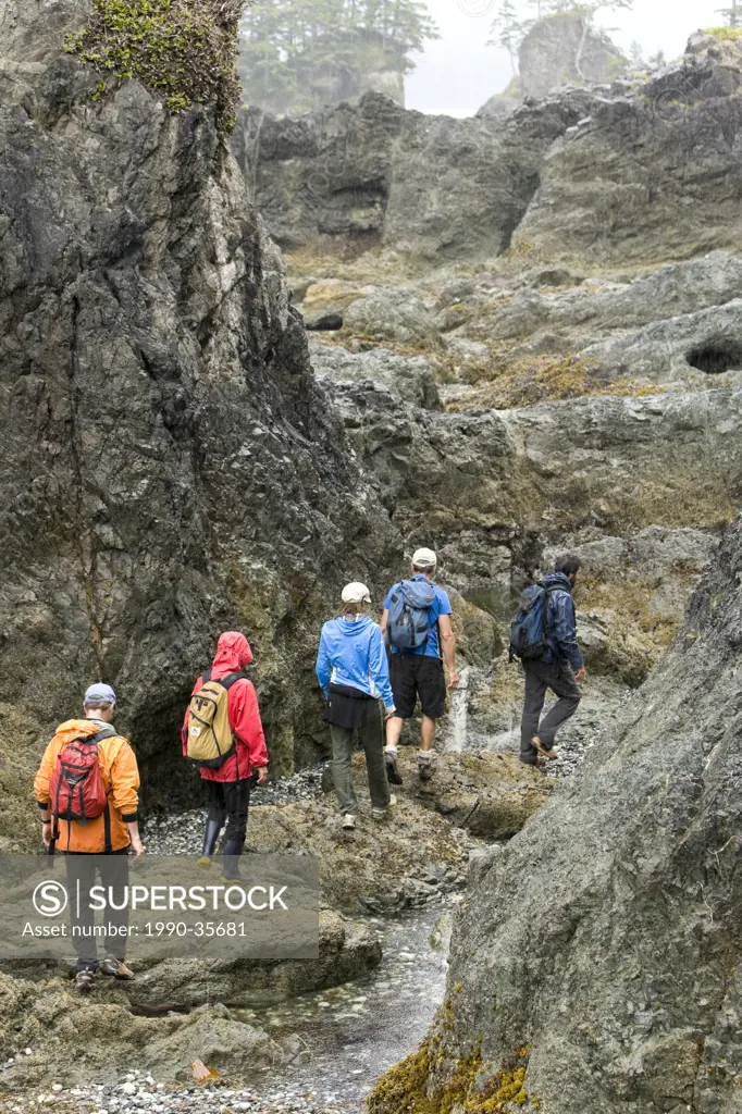 Hiking around Spring Island in Kyuquot Sound can resemble a bit of a moonscape with it´s rugged rock formations and the fog and misty rain rolls in of...