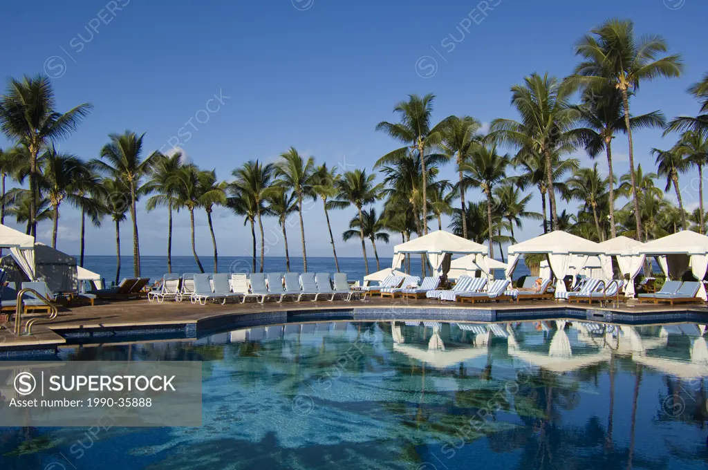 Resort pool at Wailea Beach, Maui, Hawaii, United States