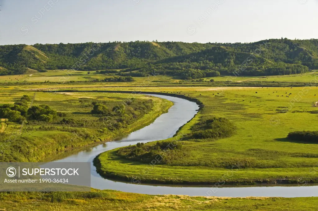 Qu´Appelle River, Qu´Appelle River Valley , Saskatchewan, Canada