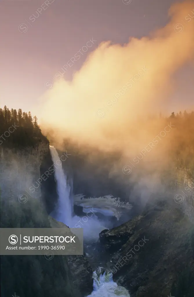 Helmcken Falls at sunrise, Wells Gray Provincial Park, BC