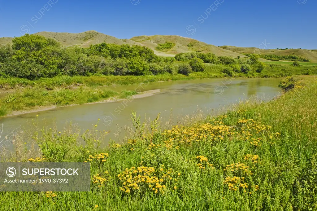 Qu´Appelle River, Qu´Appelle River Valley, Saskatchewan, Canada