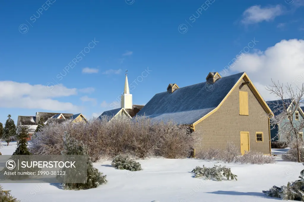Avonlea Village in winter, Cavendish, Prince Edward Island, Canada.