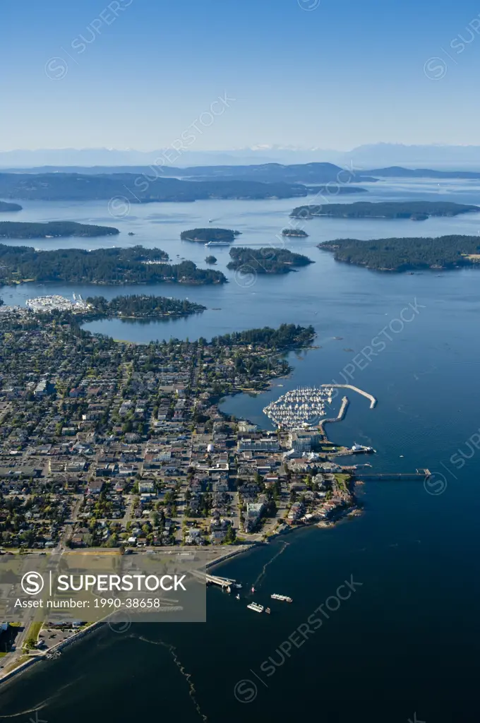Town of Sidney aerial, British Columbia, Canada
