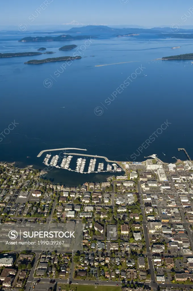 Town of Sidney aerial, British Columbia, Canada