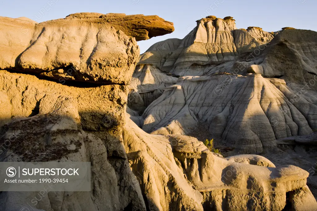 Badlands formations at Dinosaur Provincial Park a United Nations World Heritage Site, Alberta, Canada