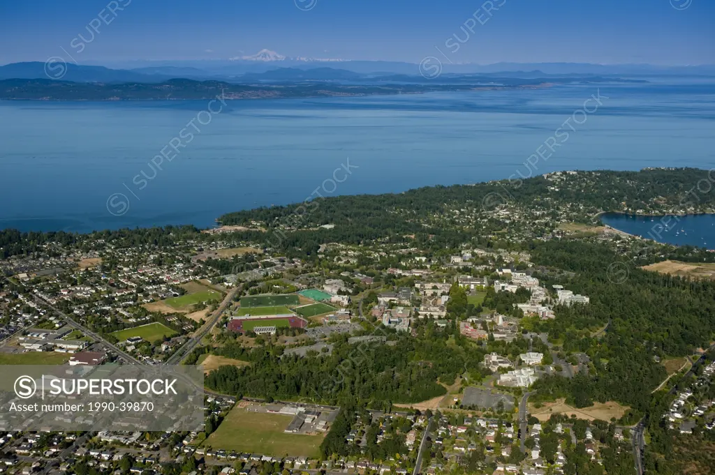 University of Victoria aerial, Saanich, British Columbia, Canada