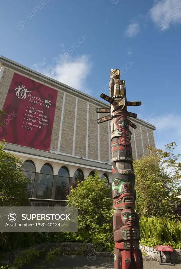 Totem Poles at BC Provincial Museum, Victoria, British Columbia, Canada