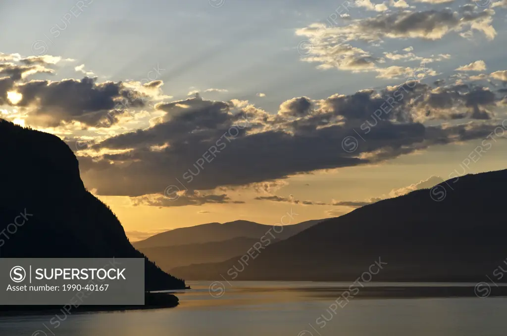 Shuswap Lake at dawn, near Salmon Arm, British Columbia, Canada.