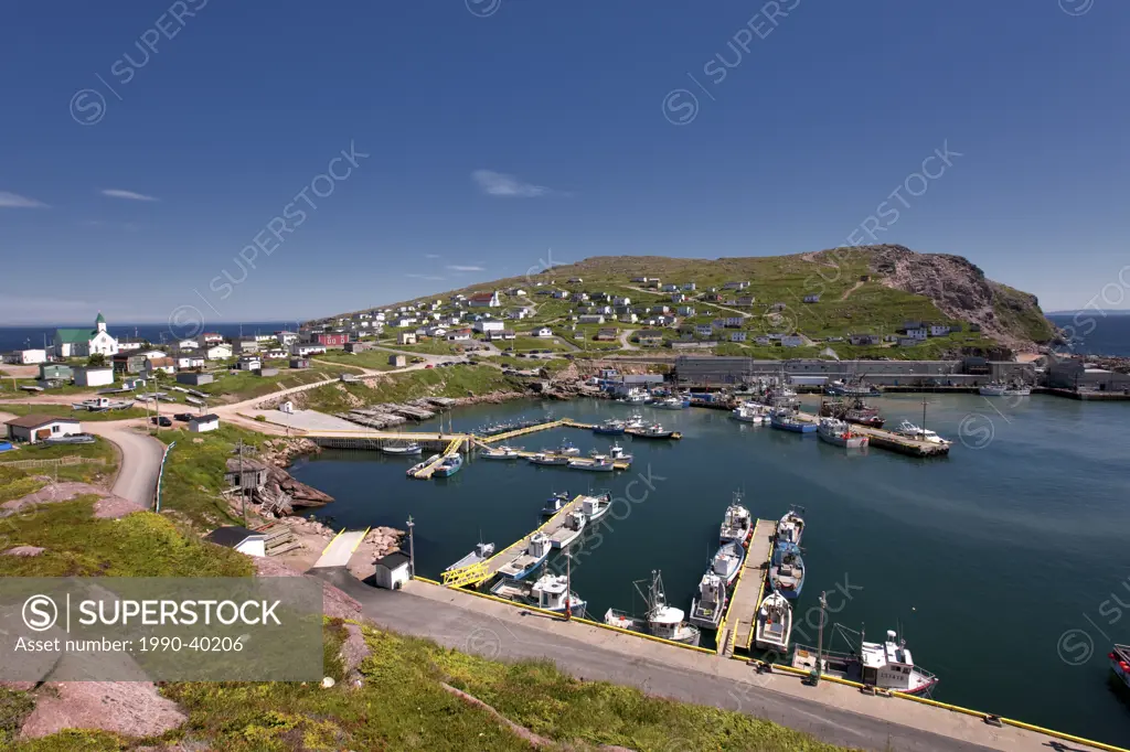 Village and harbour of Bay de Verde, Newfoundland and Labrador, Canada.