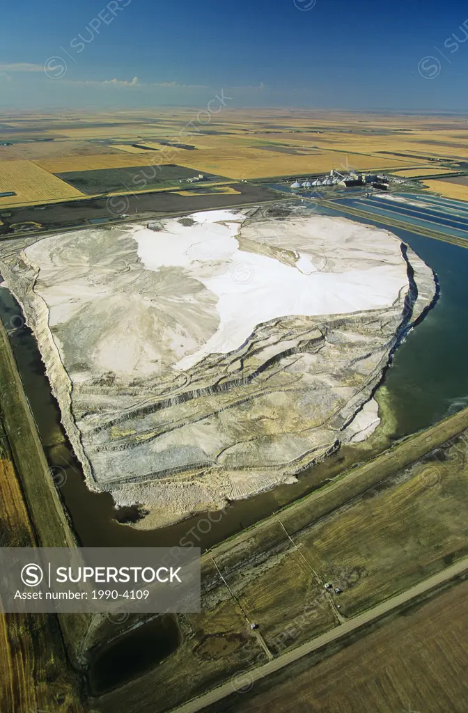 Aerial of Pot Ash, Belle Plain, Saskatchewan, Canada