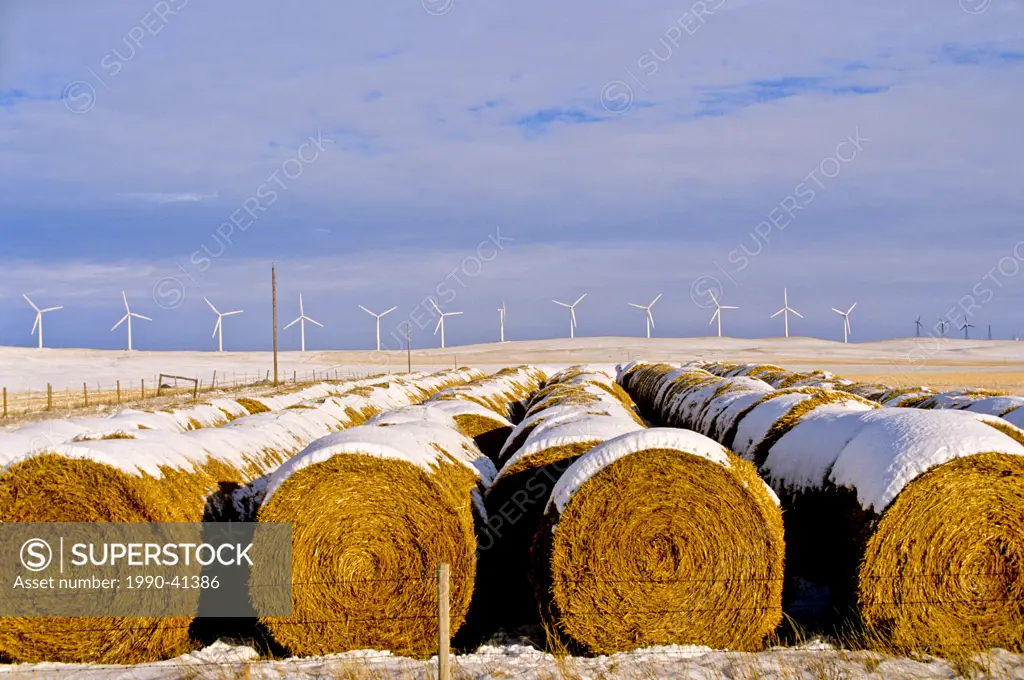 Wind turbines, Pincher Creek, Alberta, Canada