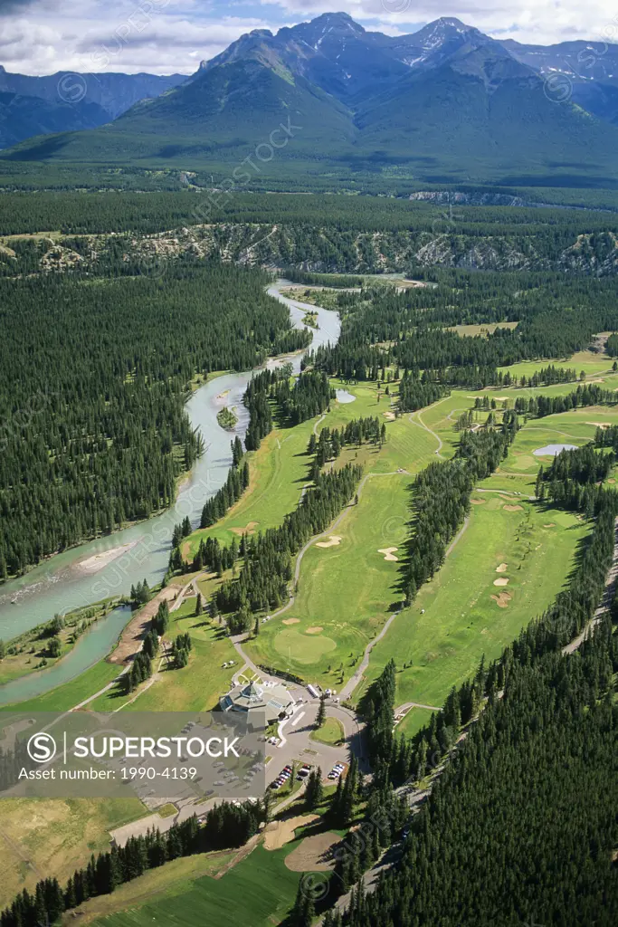 golf course, banff national park, alberta, Canada