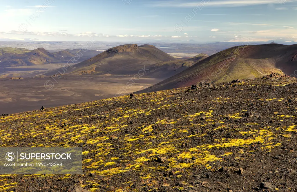 View from the Flanks of Hekla Volcano, Iceland