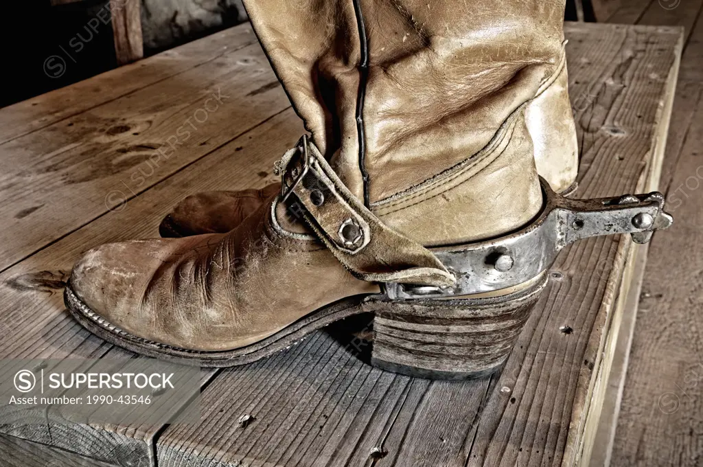 Cowboy boots _ Bar U Ranch National Historic Site _ Alberta, Canada