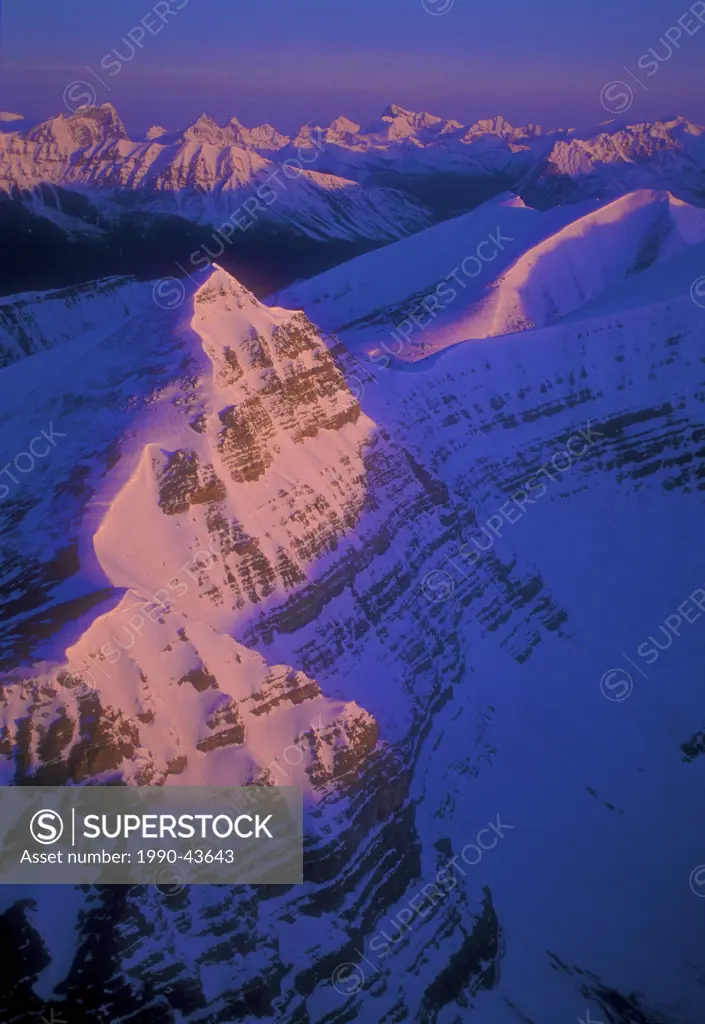 Aerial _ Southern Rockies, BC. Canada.