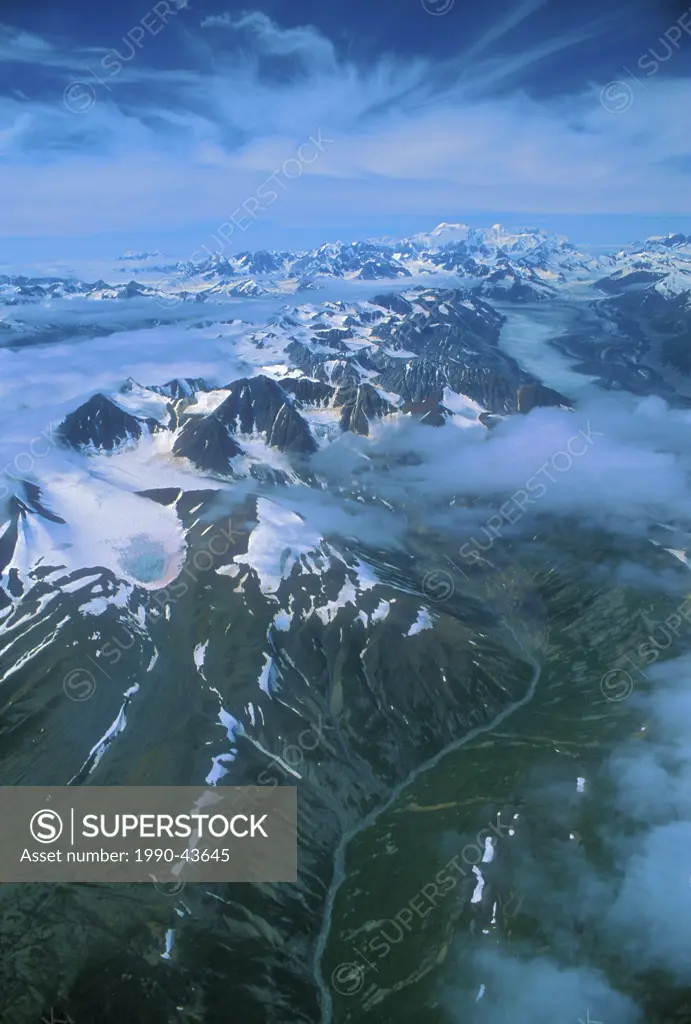 Aerial _ Saint Elias Range, Yukon. Canada.