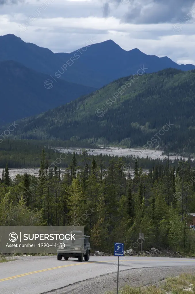 Alaska Highway in Stone Mountain Provincial Park, British Columbia, Canada