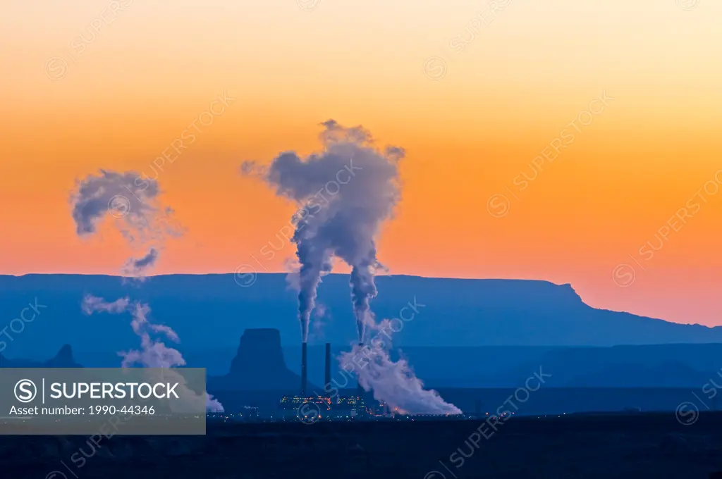 Navajo coal fired electric power generating station, Page, Arizona, United States of America