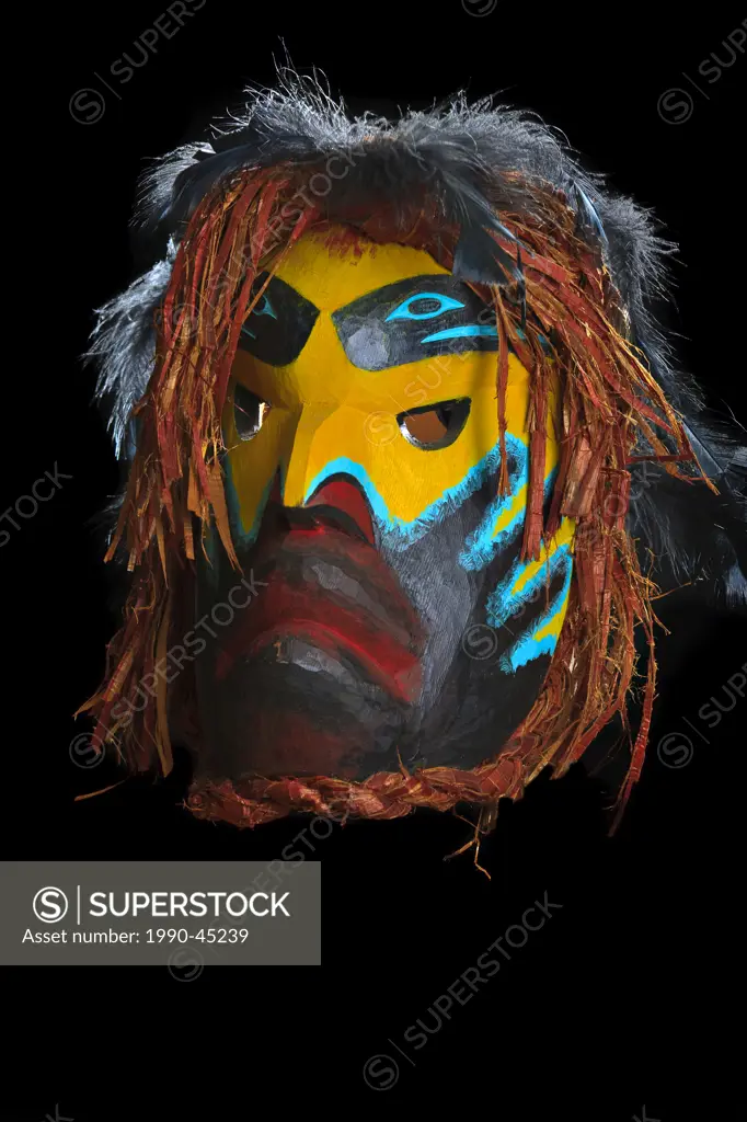 Ghost Mask by Beau Dick, Kwakwaka´wakw First Nations Artist, original West Coast native art, Just Art Gallery, Port McNeill, Northern Vancouver Island...
