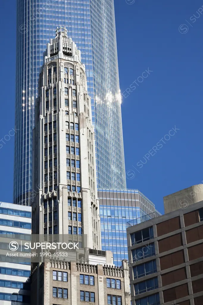 Lincoln Tower 75 E. Wacker Drive and Trump International Hotel and Tower, Chicago, Illinois, United States of America