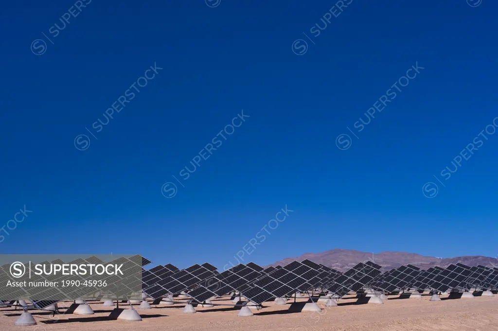 Nellis Photovoltaic Solar Power Plant, Nellis Solar Power Plant, Nellis Air Force Base, Las Vegas, Clark Country, United States of America.
