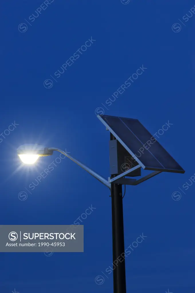 Solar Powered street lamp.