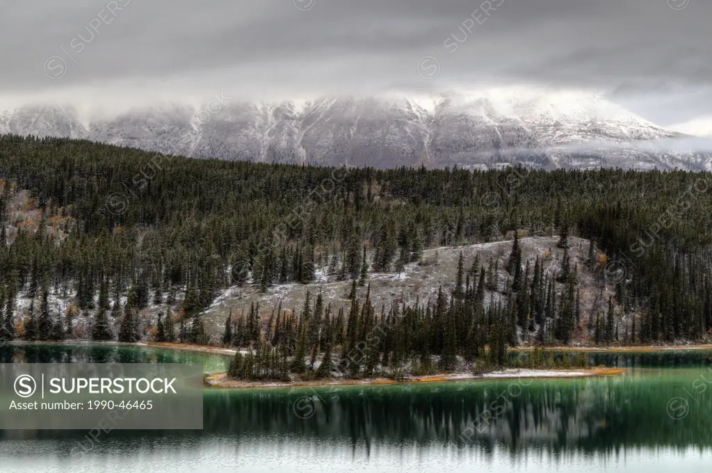 Emerald Lake, Yukon, Canada.