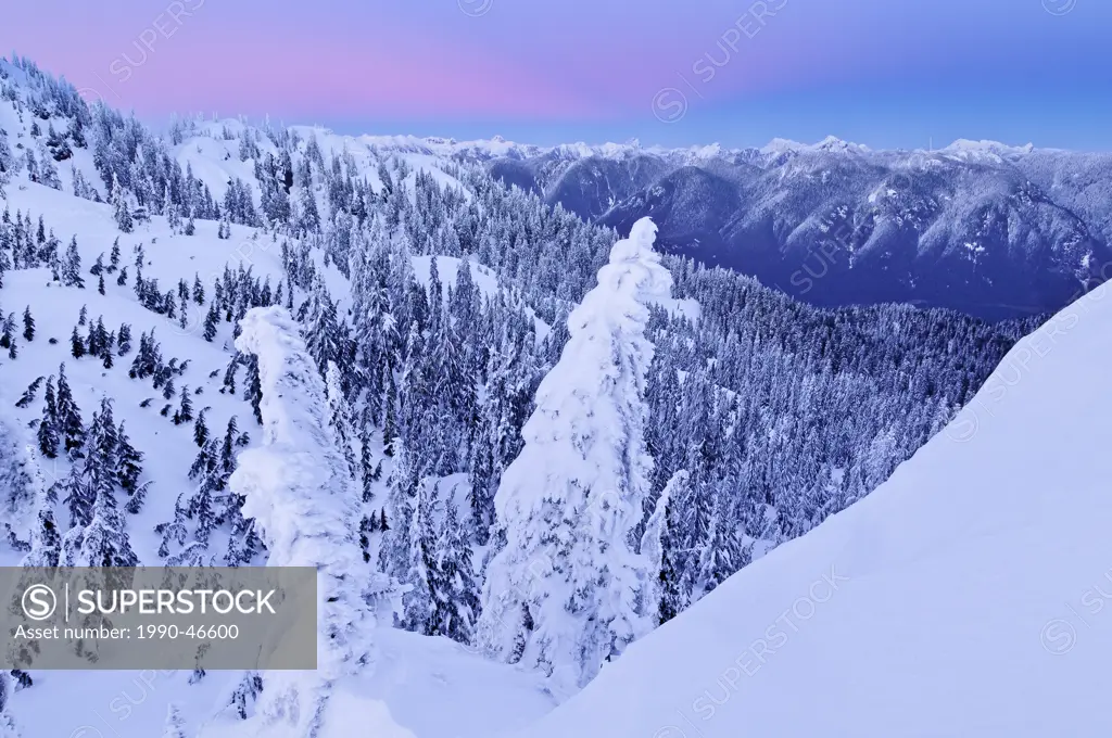 Dawn, Mount Seymour Provincial Park, North Vancouver, British Columbia, Canada
