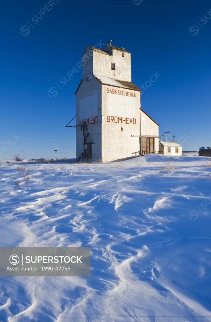 Grain elevator, Bromhead, Saskatchewan, Canada