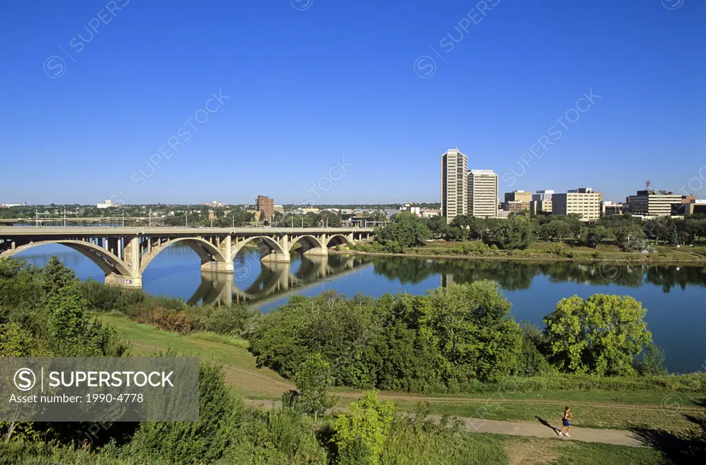 Bridge over the Saskatchewan River, Saskatoon, Saskatchewan, Canada