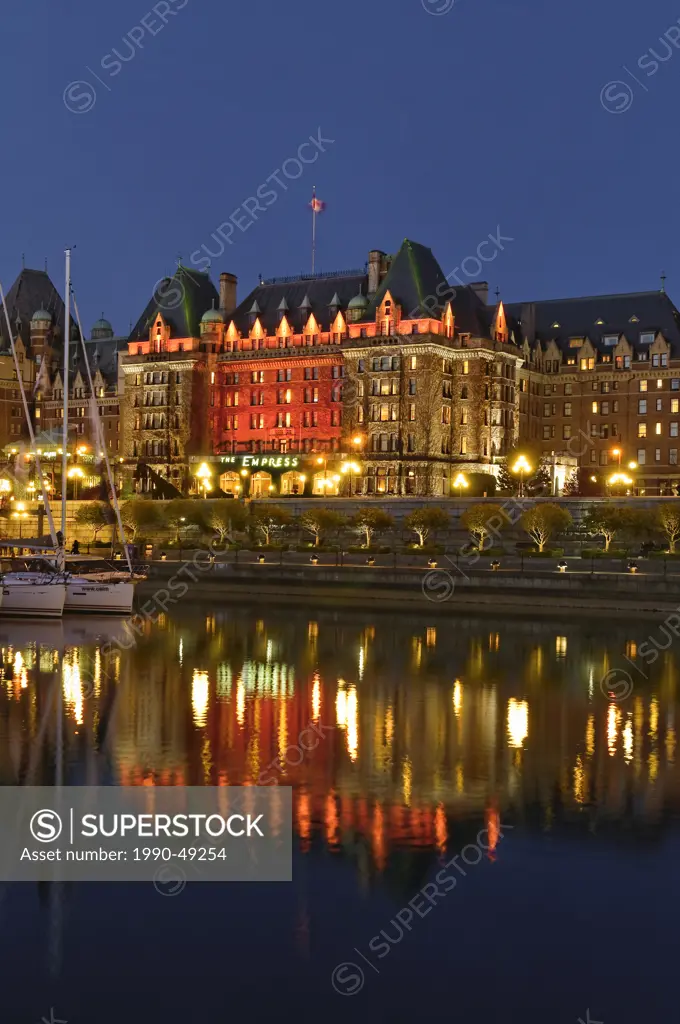 The Fairmont Empress Hotel, Inner Harbour, Victoria, British Columbia, Canada