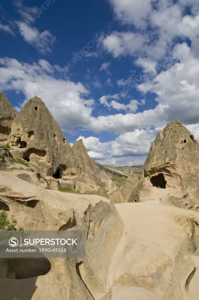 Cave dwelling in Cappadocia, also Capadocia, Central Anatolia, largely in Nevsehir Province, Turkey