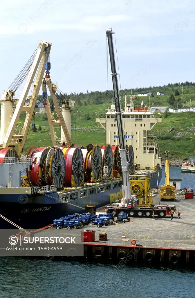 Offshore supply ships, Bay Bulls, Newfoundland, Canada
