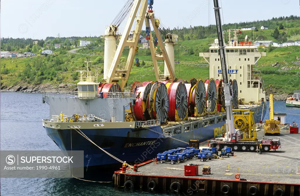 Offshore supply ships, Bay Bulls, Newfoundland, Canada