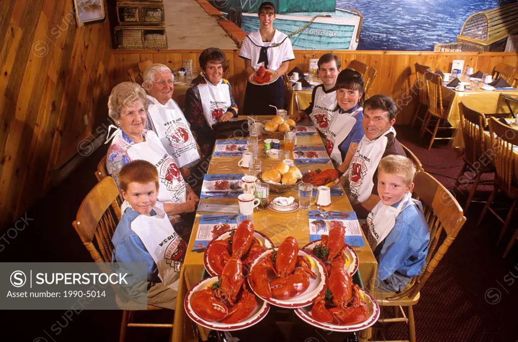 Lobster supper, Fisherman´s Wharf, North Rustico, Prince Edward Island, Canada