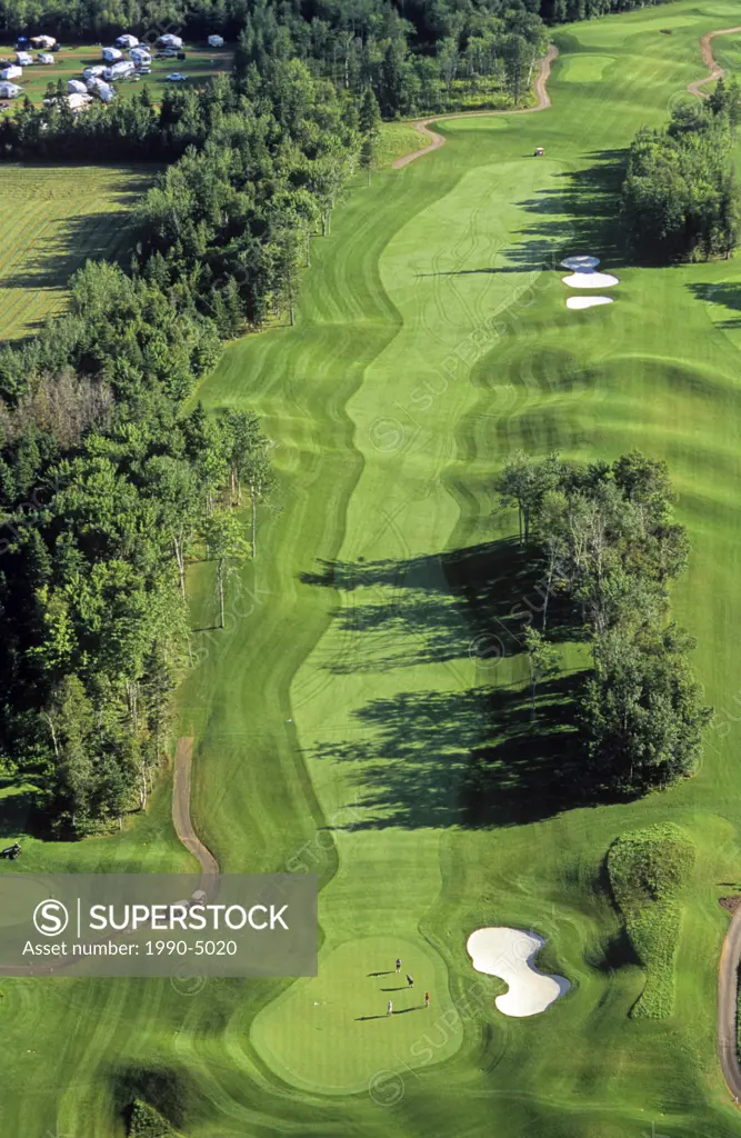Aerial of Eagles Glenn Golf Course, Cavendish, Prince Edward Island, Canada