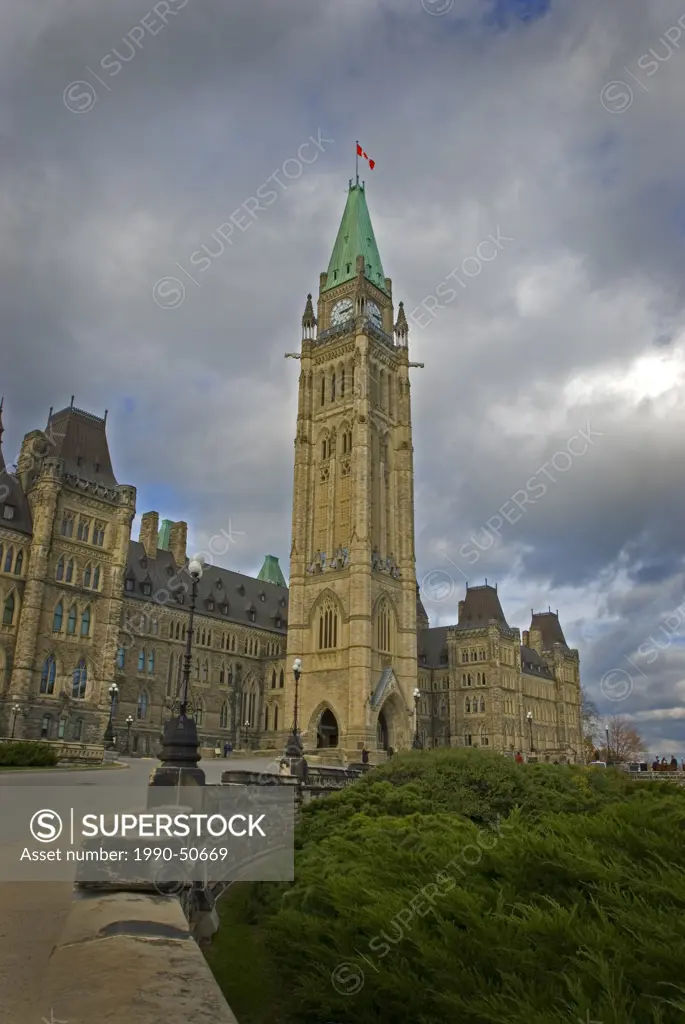 The Peace Tower at the House of Parlaiment in Ottawa, Ontario, Canada