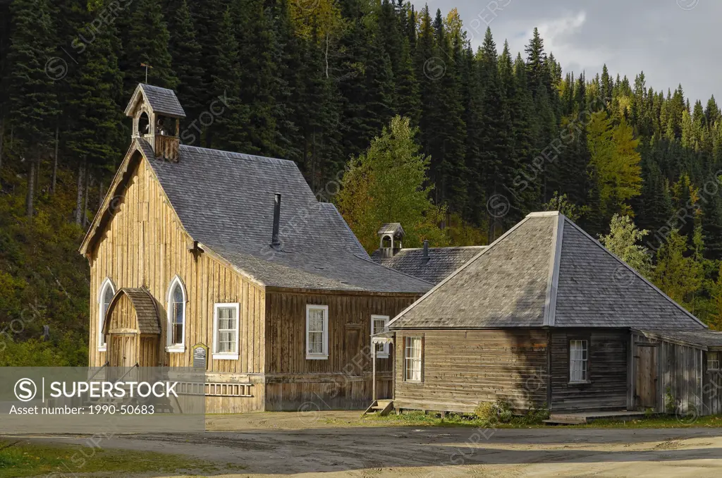 St. Saviours Anglican Church, Barkerville townsite, Cariboo Region, Britsih Columbia, Canada