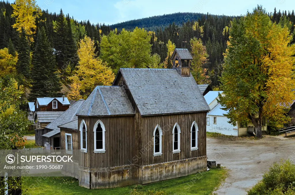 St. Saviours Anglican Church, Barkerville townsite, Cariboo Region, Britsih Columbia, Canada