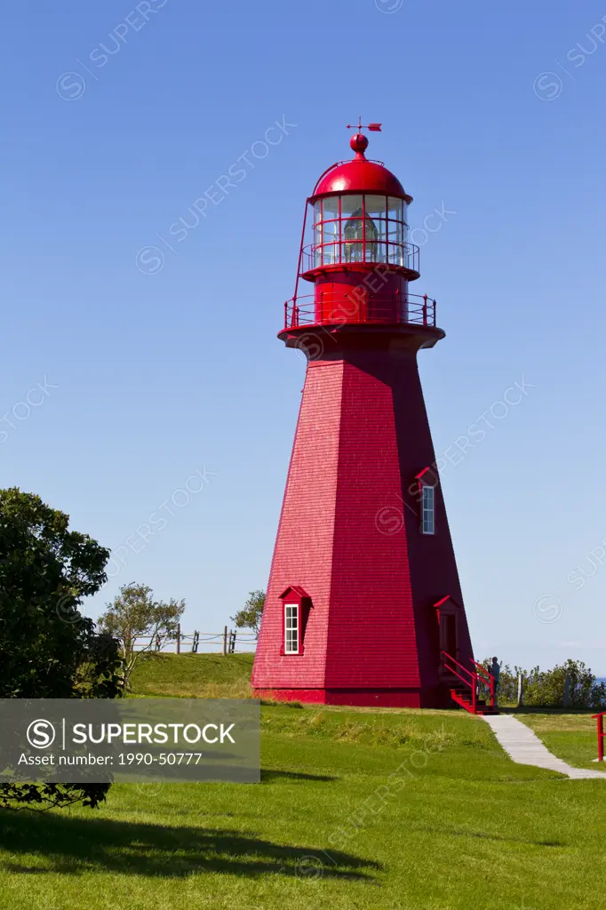La Martre Lighthouse, Gaspe Peninsula, Quebec, Canada
