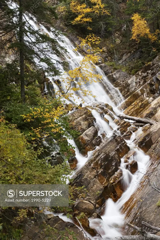 waterfalls, Waterton National Park, Alberta, Canada