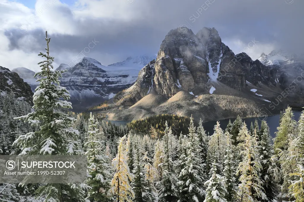 Sunburst Peak, Mount Assiniboine Provincial Park, Rocky Mountains, British Columbia, Canada